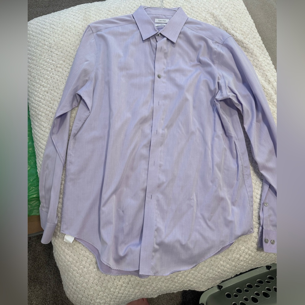 Calvin Klein Lavender Men's Slim Fit Shirt